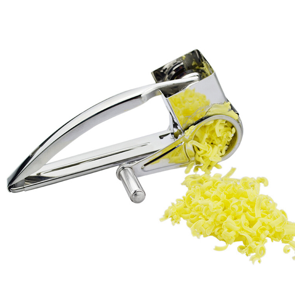 5Pcs Stainless Steel Cheese Grater Hand Held Rotary Sharp Cutter Slicer Shreddek