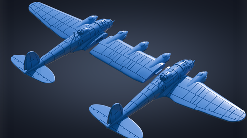 Heinkel He-111Z - Zwilling - WWII Battle Planes - 1/200 Scale - wargame3d - Picture 4 of 4
