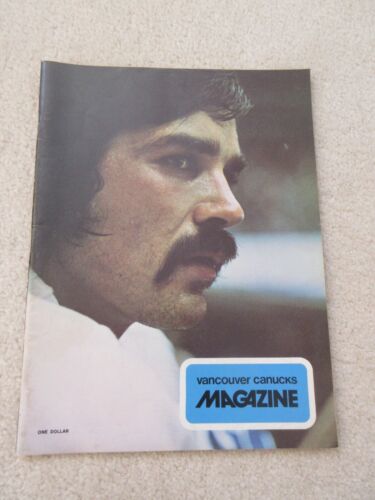 1973 VANCOUVER CANUCKS v ATLANTA FLAMES NHL PROGRAM. JERRY KORAB.