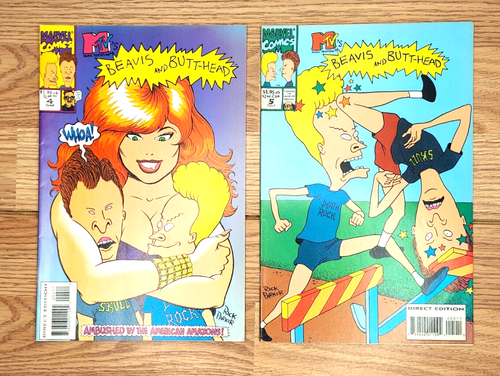 Beavis and Butt-Head Comic Book Lot #2,3,4,5,6,7 Marvel 1994 Direct Edition VGC - Picture 4 of 7