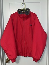 Lands End Mens XL 46-48 Winter Coat Fleece Lining Thermacheck Windcheck Mens