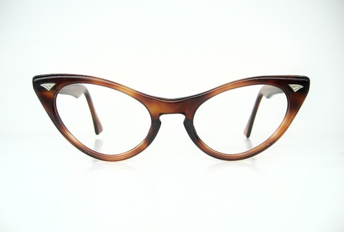 Vintage 50er Jahre Schildpatt Cat Eye Brille oder Sonnenbrille tolles Gestell - Bild 2 von 8