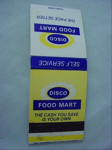 Disco Food Mart Self Service Grocery Store The Pace Setter Advertising Matchbook - Picture 4 of 4