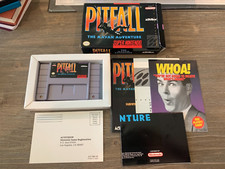 Pitfall the Mayan Adventure Super Nintendo SNES CIB Complete Near Mint + Poster