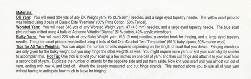 A Touch of Lace Scarves - Keep It Simple Knitting Pattern #KS121 - Easy Knit - Picture 2 of 2