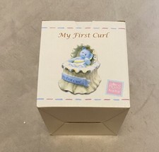 Russ MY FIRST CURL Baby Boy Bear Keepsake Original Box NWT
