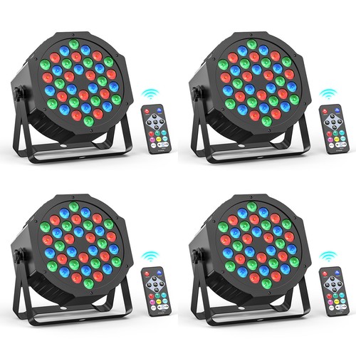 10Pcs 108W PAR Can Light 36LED RGB DMX Party Disco Stage Lights Wireless Remote - Picture 22 of 24
