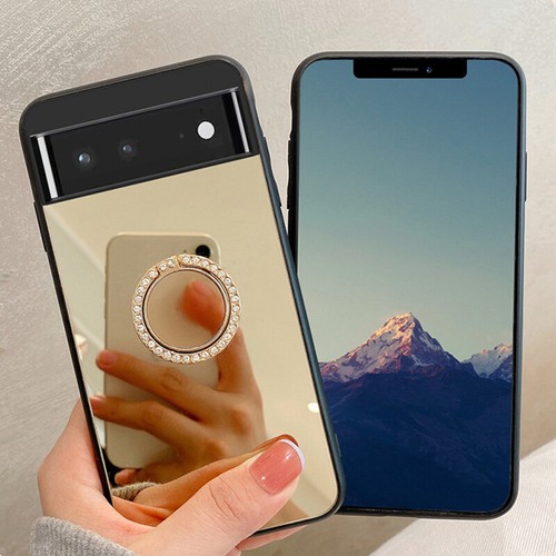 Luxury Shockpoof Mirror Diamond Ring Case For Google Pixel Fold Pro 7 7a Pro 6a - Picture 9 of 15