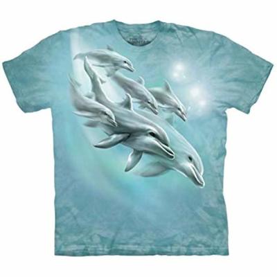 The Mountain 100/% Cotton Kids Blue T-Shirt Tee Giraffe Selfie S-M-L-XL NWT