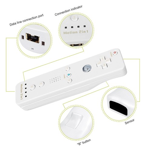 Für Nintendo Wii / WII U Remote Controller Fernbedienung Kontroller& Nunchuk HOT - Bild 9 von 32