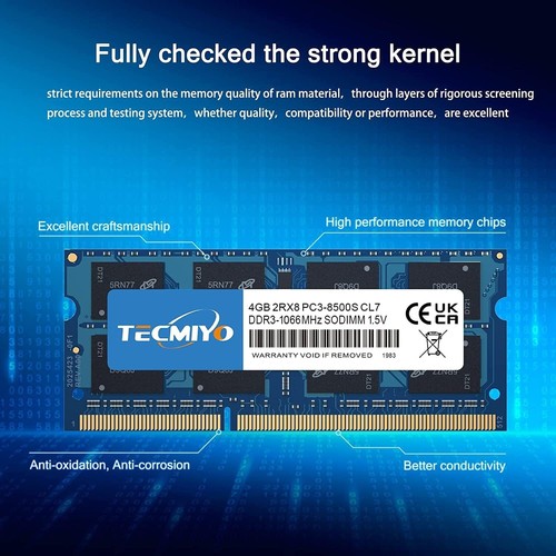 PAMIĘĆ DO LAPTOPA 4GB DDR3 1066 MHZ SODIMM PC3-8500S CL7 204 PIN 1,5V NOWA! - Zdjęcie 3 z 6