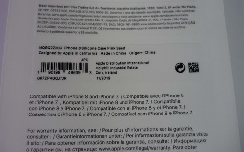 Genuino Apple IPHONE 7 , 8 & Se (2nd Gen) Funda de Silicona / Funda - Rosa Arena - Imagen 10 de 10