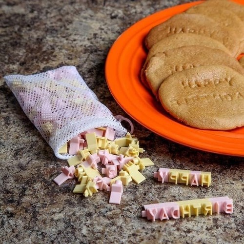 Home-X Letter Stamps Cookies & Fondant Cookie Stamp Set Alphabet Numbers 96Pcs - Picture 3 of 6