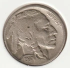 1937 US Indian Head Buffalo Nickel FULL DATE Rare 89 Year Old Collection Coin