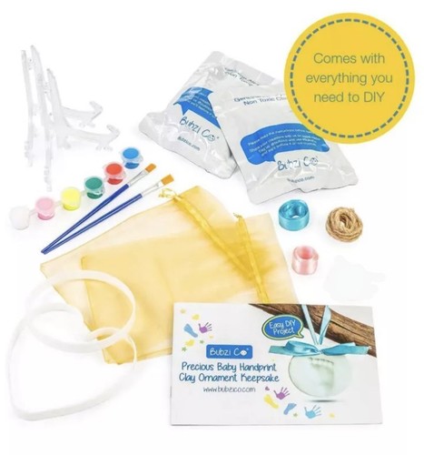 Bubzi Co Precious Baby Hand & Footprint Clay Ornament Kit Non-Toxic Boys & Girls - Bild 8 von 15