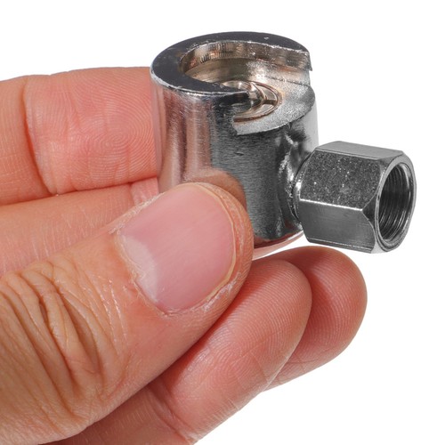 Hydraulic Grease Replacement Fitting Brass Straight Button Adapter - Foto 6 di 12