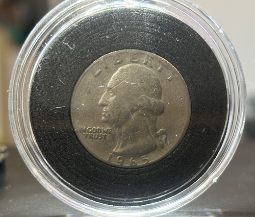 1965 Washington Quarter George Washington Eagle Liberty United States No Mint - Picture 3 of 5