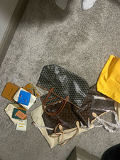 Women s Brown Monogram Tote Bag with Brown Do...