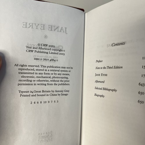 Jane Eyre Charlotte Bronte Barnes and Noble Books Cloth Cover 2003 - Picture 7 of 7