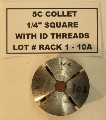 5C HEX AND SQUARE COLLETS - GOOD CONDITION MADE BY HARDINGE & OTHERS - RACK 1 - Picture 13 of 19