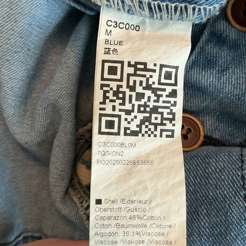 Denim Utility Distressed Overalls Women Size Medium Cottagecore Casual Buttons - Picture 7 of 8