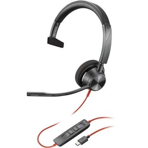 Poly Blackwire 3310 Monaural USB-C Headset with USB-C/A Adapter (8X216AA)