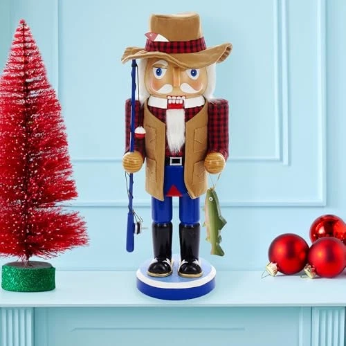 Kurt Adler Fisherman Nutcracker - Thumbnail 3
