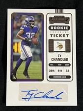 2022 Contenders Ty Chandler Rookie Ticket Auto No. 230