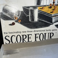 1971 Score Four Family Board Game Vintage Three Dimensional Strategy PINS ONLY!