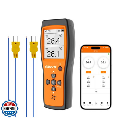 #ad #ad Elitech Bluetooth Thermocouple Thermometer Digital Temperature Data Logger K $110.99