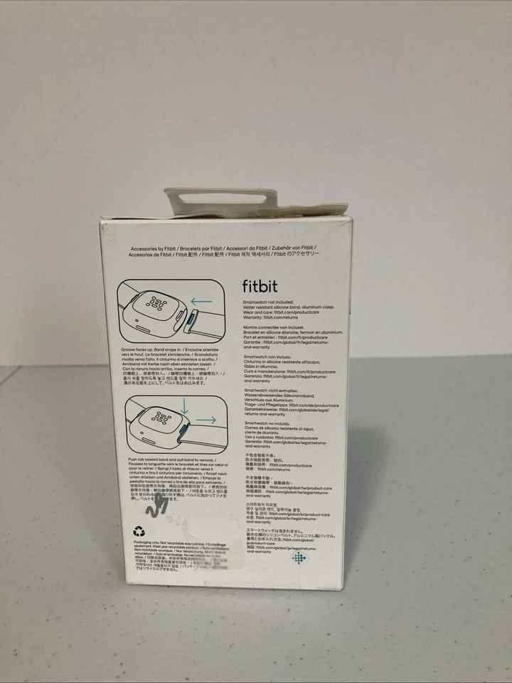 Fitbit 24 毫米运动型表带蓝色原始设备制造商适用于 Sense 2 Versa 4 & Versa 3,尺寸 L — 第 2/2 张图片