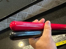 2 JUMBO Hardwood EXTRA THICK Croquet Stakes 18",  Wood Posts,  NEW - Red & Black