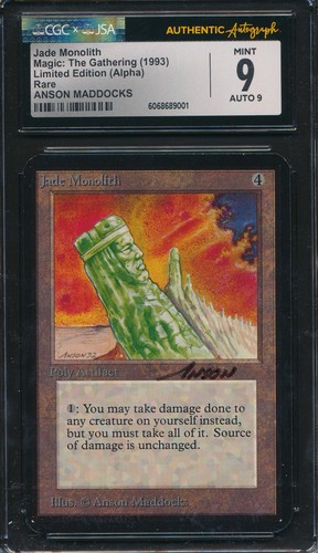 Alpha Jade Monolith CGC 9 Graded Magic MTG (9001) -magicgraders- - Picture 1 of 3