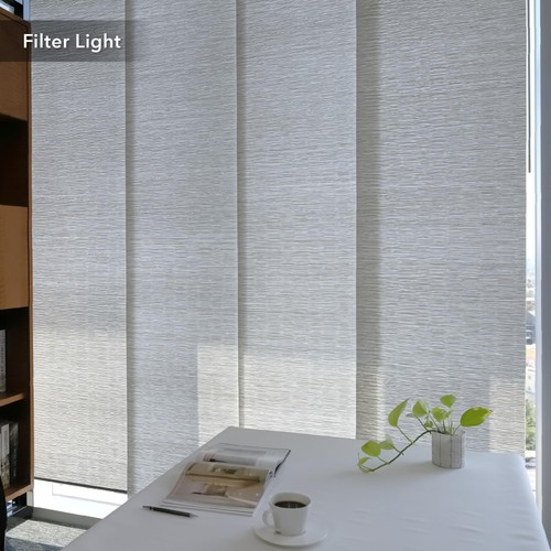 GoDear Design Adjustable Sliding Panel Track Blinds, Vertical Blinds, Room Di... - Picture 4 of 9