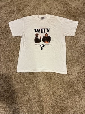 Vintage 1997 Tupac & Biggie Smalls Memorial Bootleg Why? T-Shirt XL