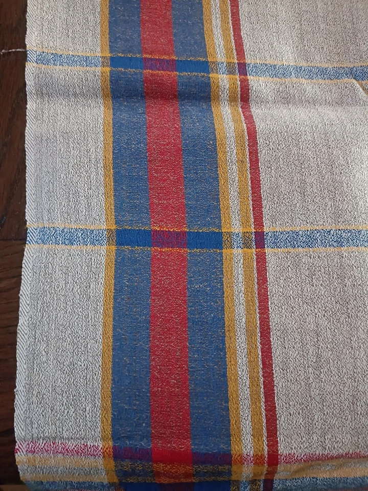 linge ancien Métrage de Tissu en Metis Neuf Ancien Pour Torchons 192 x 63,5 cm - Photo 2/4