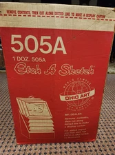 Vintage Etch A Sketch  505A Store Shipping BOX Held 12 Etch A Sketches