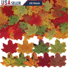 450 Pcs Lifelike Maple Leaves Decor Autumn Wedding Party Home Craft Events New