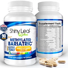 Bariatric Multivitamin Iron-Free (Once-a-day Vegetarian Capsule) Shiny Leaf