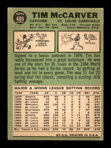 1967 TOPPS BASEBALL 353 to 533 / SEE DROP DOWN MENU FOR CARD YOU WILL RECEIVE - Picture 206 of 294