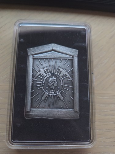 2023 Cameroun Antiqued California Goldrush Colorized Copper, Zinc, Aluminum Coin - Picture 2 of 4