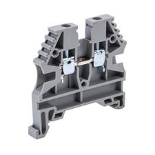 Konnect-It KN-T12GRY-100 Screw Single-Level Feedthrough Terminal Block, Gray
