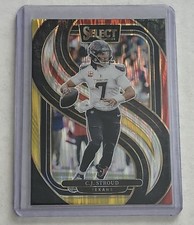 2024 Panini Select - Premier Level C.J. Stroud #128 Red & Yellow Shock Prizm