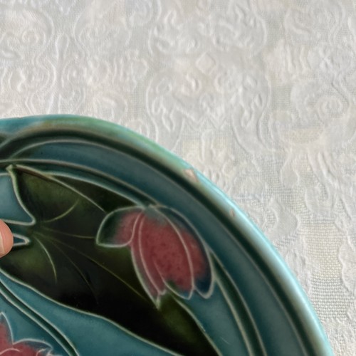 Antique Villeroy & Boch Majolica Plate 1789 Waterlillies 1895-1912 - Picture 7 of 10