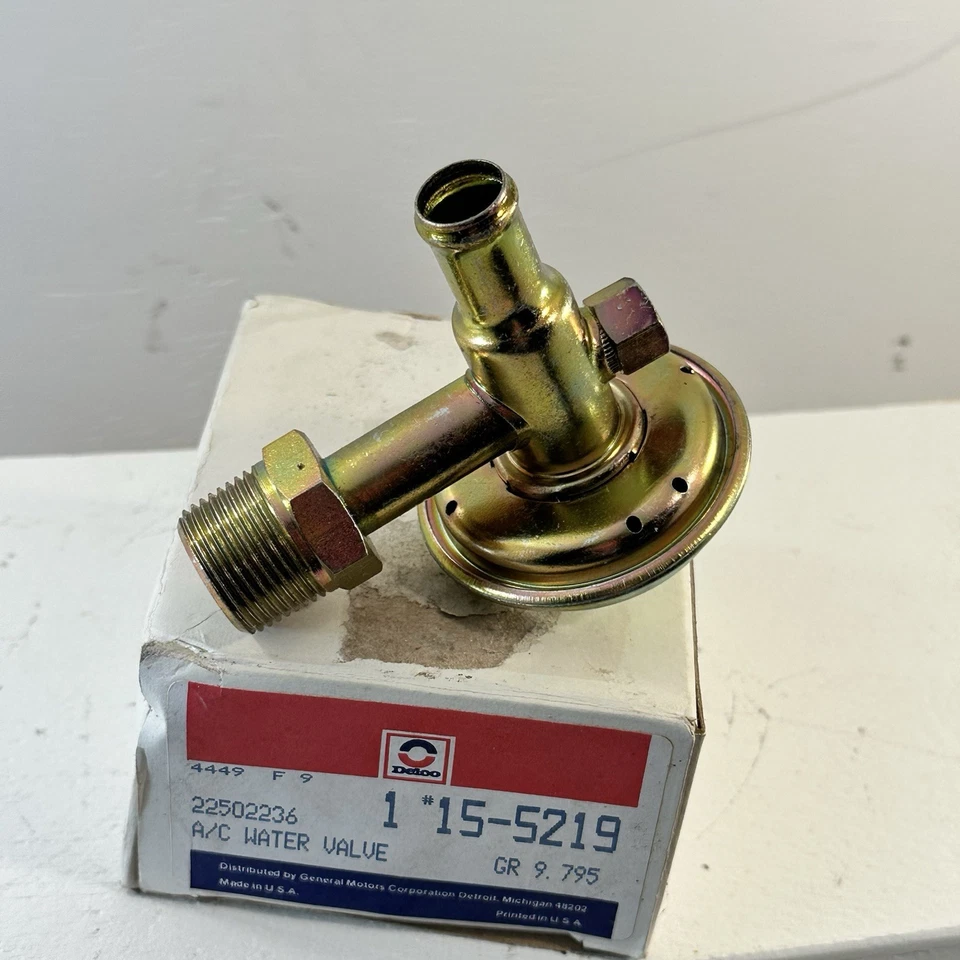 Nuevo OEM Delco15-5219 GM 1982-1992 GM Aire Acondicionado Válvula Agua GM 22502236 Foto 3 de 4