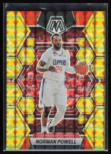 Norman Powell 2022-23 Panini Mosaic #27 Reactive Yellow Los Angeles Clippers