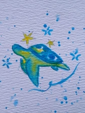 Aceo Priginal Mixed Media Art Card