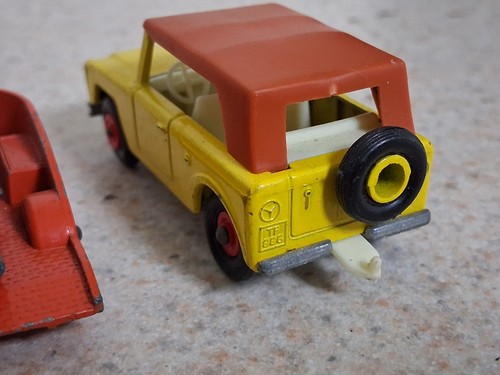 Vintage Lesney Matchbox No 18 Field Car, No 38 Trailer And Motorcycle England - Picture 14 of 20