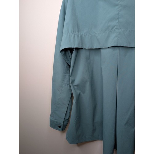 Athleta Quarter Zip Hi Low Advantage Poplin Jacket Size XXS Teal Performance - Picture 11 of 16
