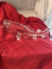 vintage clear art glass fish sculpture Vase of Blenko glass Is 18”lx6”w